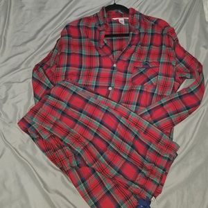Victoria's Secret Plaid PJ Set
